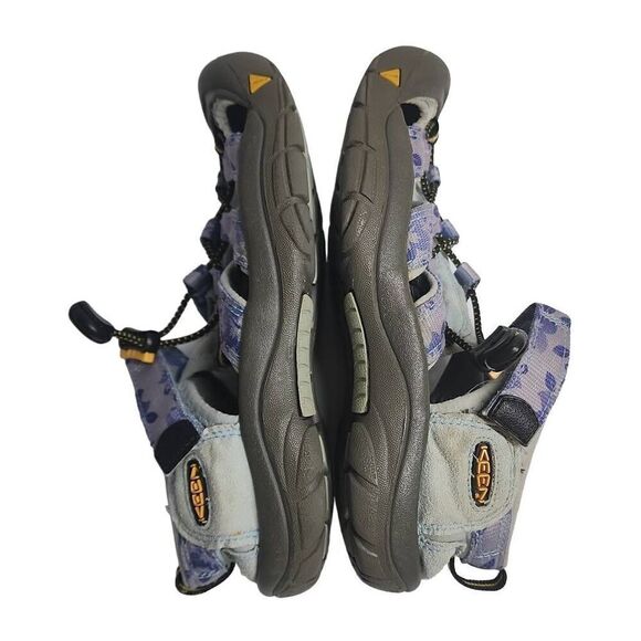 Keen Waterproof Sandles Girls Size 4 Blue Purple Floral Athletic Outerwear Hikin - Picture 9 of 11